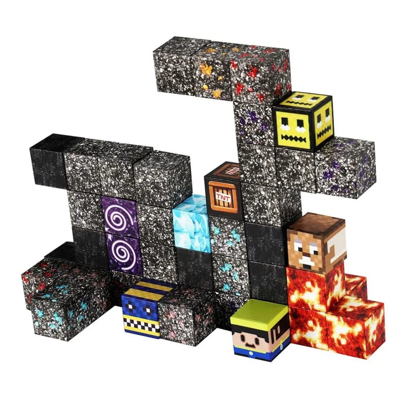 Knick Knack Magnetic Play World Building Blocks - Treasure Hunt Set with 106 Pieces for Kids Ages 3+ - Image 2